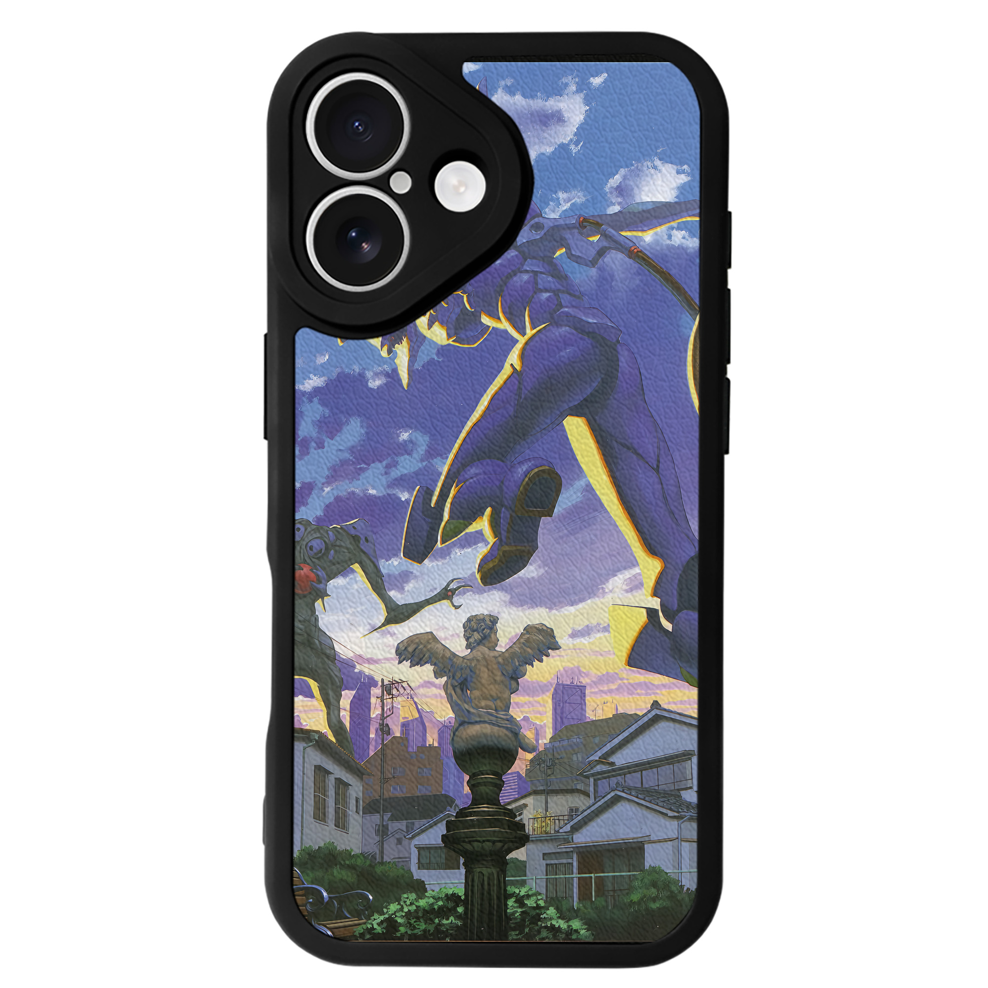 （画像用） EVA 新世紀エヴァンゲリオン 【iPhone 16シリーズ対応】シリコンスマホケース（レザー調） 材質：シリコン